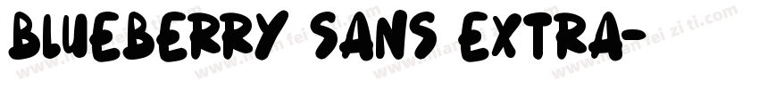 Blueberry Sans Extra字体转换